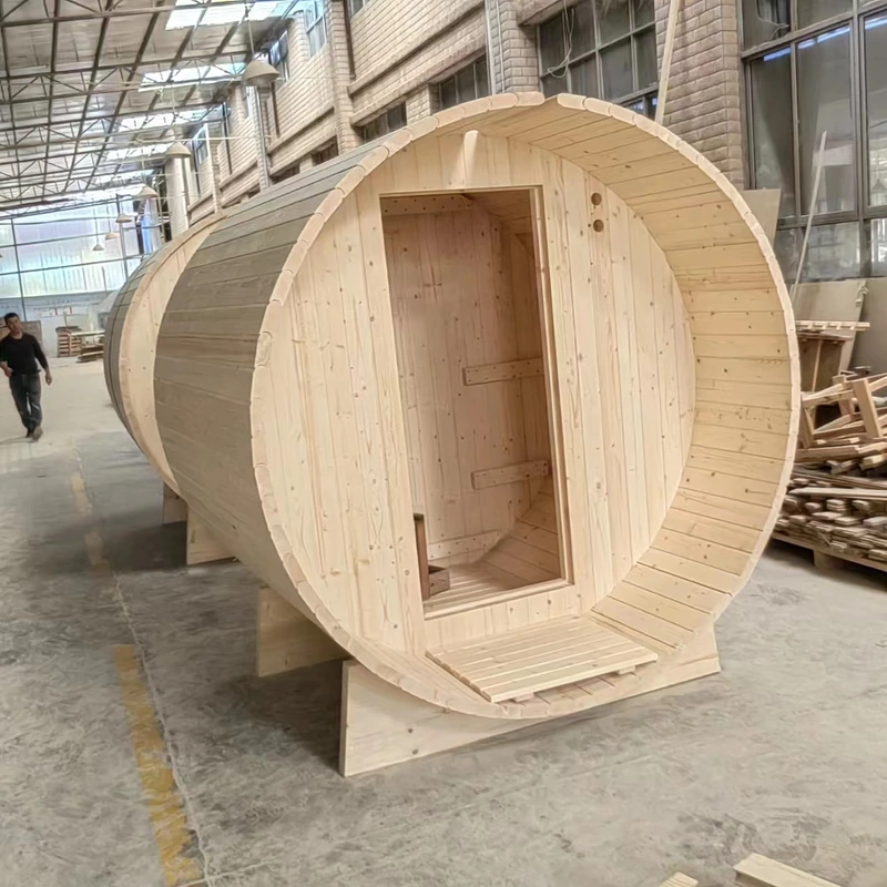 Panoramic Outdoor Barrel Sauna