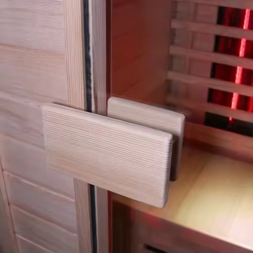Compact Indoor Infrared Sauna with Glass Door