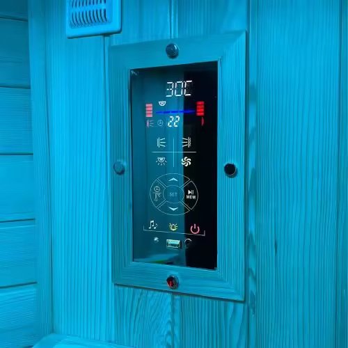 Curved Glass Indoor Infrared Sauna