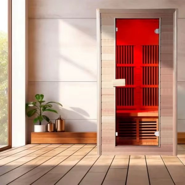 Multi-Panel Indoor Infrared Sauna with Glass Door