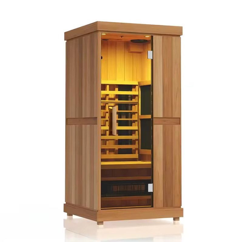 Slim Indoor Infrared Sauna with Glass Door