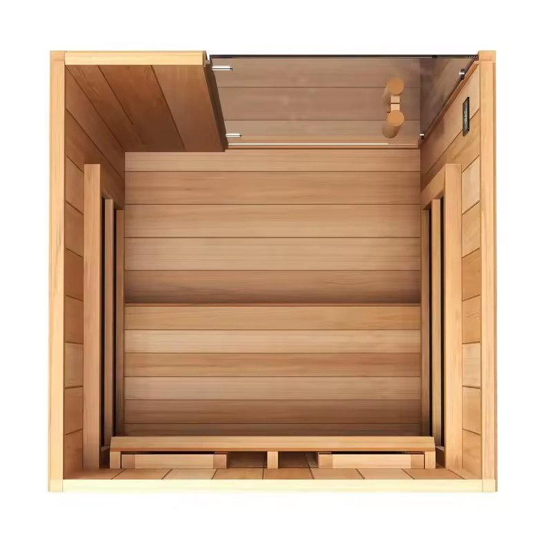 Slim Indoor Infrared Sauna with Glass Door