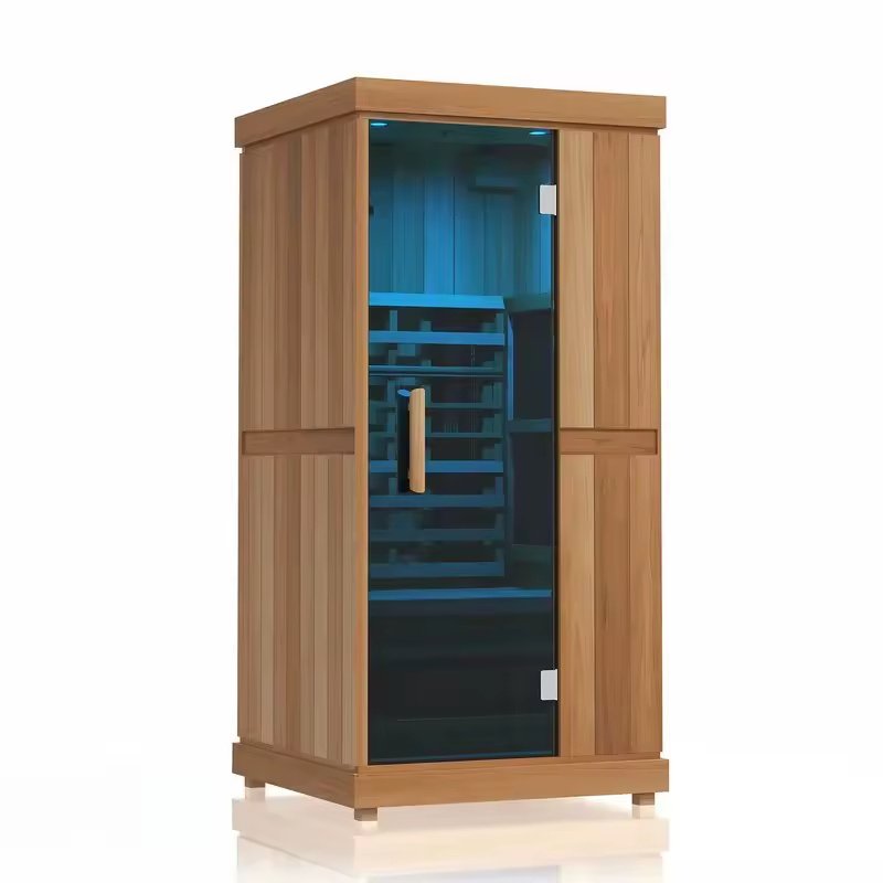 Slim Indoor Infrared Sauna with Glass Door