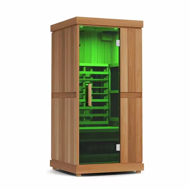 Slim Indoor Infrared Sauna with Glass Door